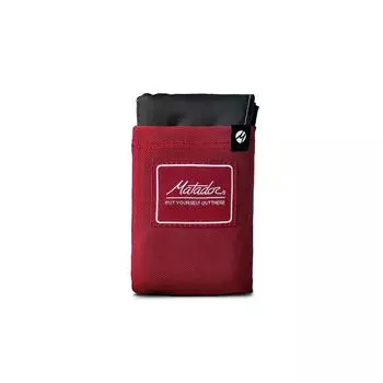 Matador Pocket Blanket Red Легкая простыня для отдыха с компактной простыней для отдыха на открытом воздухе для кемпинга, пляжная простыня для отдыха, идеально подходит для пикников - (2-4