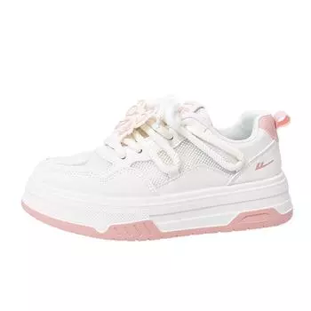 Matcha green single net little white shoes breathable versatile design thick baseplate shoes vitality student shoes 35