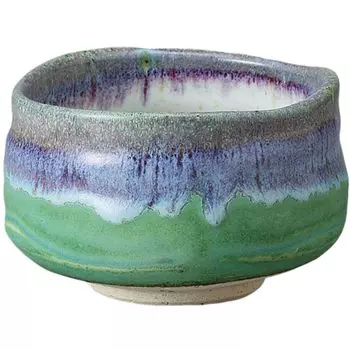 Matcha x 8cm Deep Sea Green Mino Made in Japan Ale-net Bowl, 11.7 (H), Matcha, Ceramic, Ware,
