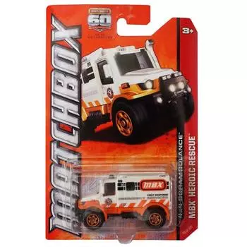 Matchbox MBX Heroic Rescue 4X4 Scrambulance White by Mattel #73/120 [item]