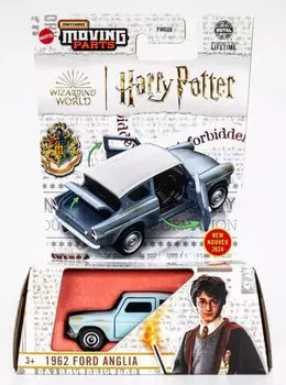 Matchbox Moving Parts 1962 Ford Wizarding World of Harry, литой автомобиль Anglia, Potter, 164. синий