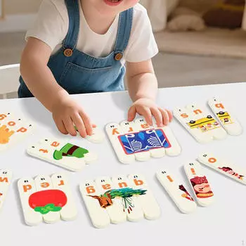 Matching Letter Game Alphabet Spelling Match and Spell Early Learning Toy Educational Fun Wooden for