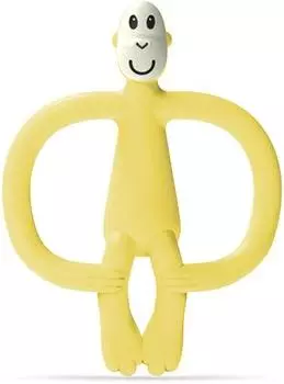 Matchstick Monkey Teether 2 in 1 Teething Toy with Brush TU прозрачный