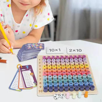Математическая настольная игра, умножение, образовательный инструмент для дошкольного обучения