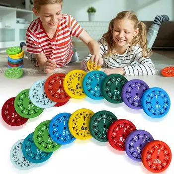 Математические факты Спиннеры для всех стиммеров, игра-умножение, чат, игрушки-фиджет для взрослых и детей Add Or Subtract 9pcs