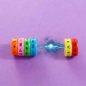 Математические игрушки Цифры Магический куб Обучающие развивающие игрушки Математический магнитный блок Монтессори-головоломка 1 SET