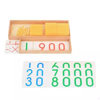 Математические манипуляции Монтессори игрушки набор бусинок для малышей