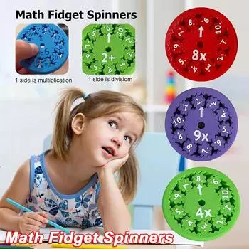 Математические спиннеры Развивающие спиннеры Игрушки для обучения арифметике Арифметические инструменты Сложение Вычитание Умножение Деление