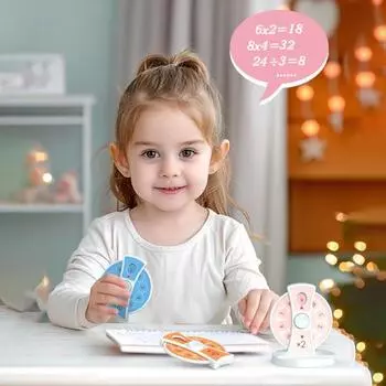 Математический спиннер-держатель для телефона, сложение, вычитание, умножение, деление, обучение, образовательная игрушка-спиннер для математических фактов, пособие по арифметике A