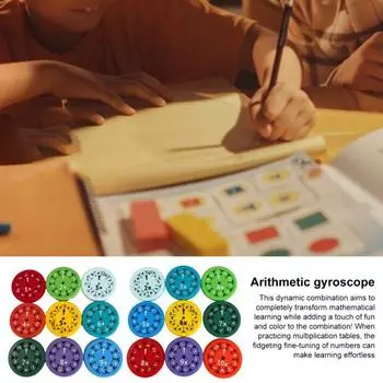 Математический спиннер Fidget Spinner Сложение Вычитание Деление Умножение Обучение Образовательный математический факт Spinner Toy Учащиеся Учебное пособие Математические манипуляции