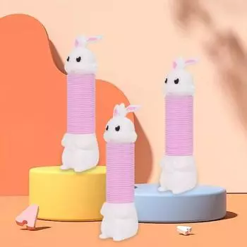 Материал безопасная растягивающаяся трубчатая игрушка Милая легкая игрушка-труба для кролика