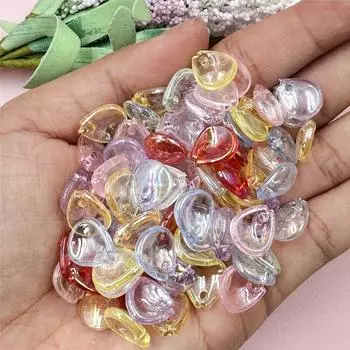 Материал для бисероплетения 100 шт. Модный акриловый DIY букет ожерелье браслет креативные аксессуары лепестки свободные бусины 10,8*12,4 мм