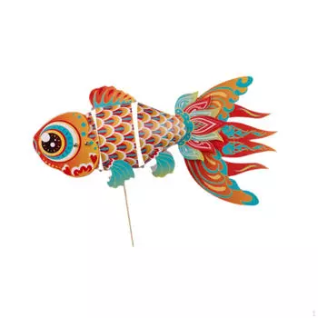 Материал для изготовления фонаря Праздничное украшение Декор Орнамент Китайский стиль Лампа Бумага Кои Pink