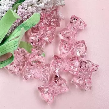 Материал для изготовления ювелирных изделий, 10 шт., бусины ручной работы, 16*24,2 мм, модные DIY цепочки для телефона, акриловые кристаллы, прозрачные аксессуары для конфет розовый
