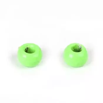 Материал для вязания мух из вольфрамового сплава. Вольфрамовый сплав с красивым дизайном. 2023. Вольфрамовые бусины для ловли нахлыстом. 2.0mm-Fluo Green