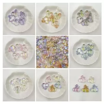 Материал из бисера Акрил 19*18 мм Ожерелье AB Цвет Браслет 5 шт. Цепочка для мобильного телефона Модные вишневые свободные бусины Аксессуары Аксессуары синий