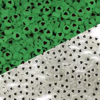 Материал корпуса телефона Акрил DIY Ювелирные аксессуары Подвески Светящиеся буквы/сердце/цифровые бусины Плоские круглые свободные бусины Креативные бусины