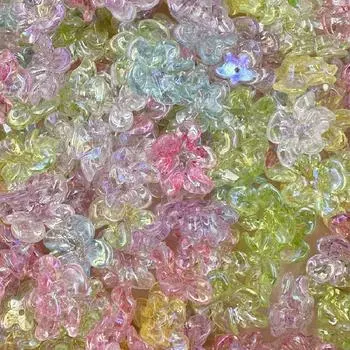 Материал ручной работы DIY Цветочные бусины 22,5*23,5 мм Цепочка для мобильного телефона 10 шт. Чехол для телефона Аксессуары для волос Акриловые аксессуары ручной работы Аксессуары синий