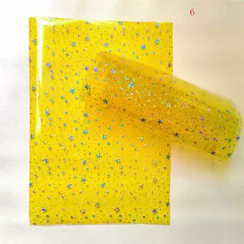 Материал ручной работы ПВХ-пленка Прозрачная самодельная пятиконечная звезда Виниловая пленка 20cm*30cm