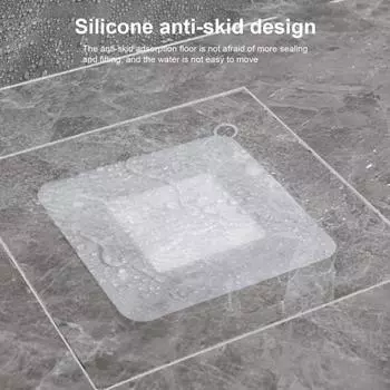 Материал сливной подушки для пола, мягкий нескользящий силиконовый полезный однотонный коврик для кухонной раковины, туалета, канализации, дезодорант для отеля 15cm белый