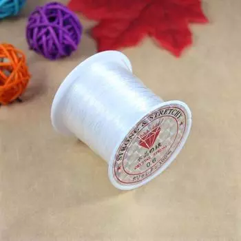 Материалы для бисероплетения своими руками: Прозрачная нейлоновая хрустальная нить, неэластичная леска для рукоделия