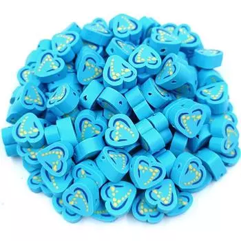 Материалы для поделок своими руками Украшения Бусины для творчества Мягкие керамические бусины для любви Бусины для изготовления ювелирных изделий 10 шт. Бусины в форме сердца темно-фиолетового