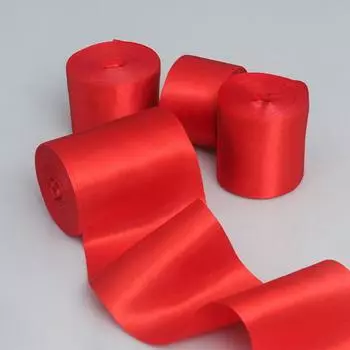 Материалы для рукоделия Элегантная многофункциональная радостная красная лента-бантик для свадьбы Лента для самостоятельного изготовления свадебных украшений Лента из полиэстера Украшение для дома 4cm*20m/1 roll