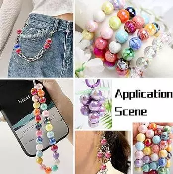 Материалы для самостоятельной работы, акриловый браслет, серьги 14 мм/16 мм, креативные 10 шт., двухсторонние украшения в форме сердца, круглые бусины, весенние, светлого цвета 16mm 10Pcs зелёный