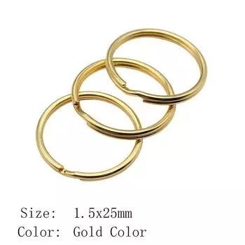 Материалы для украшений Back To School Брелок для ключей 30 мм 4 размера 6 цветов Аксессуары Части Дешевые вещи Аксессуары Части A19-10pcs-1.2x15mm-Nickel