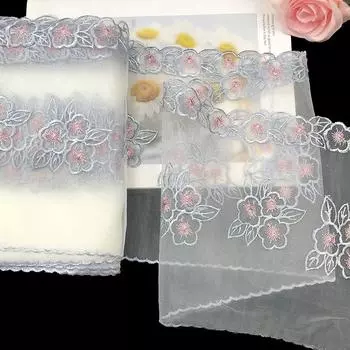 Материалы ручной работы «сделай сам», 30 ярдов, автомобильная юбка Барби, украшение, сетка, кружево, аксессуары для домашнего текстиля, сетка, кружево с блестками и вышивкой 22cm/30 yards