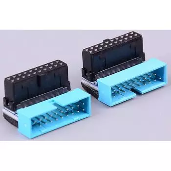 Материнская плата audiophile 20-контактный разъем для USB-разъема L-образной формы, разъем ввода-вывода USB на передней панели, тип A/B, 1 шт.