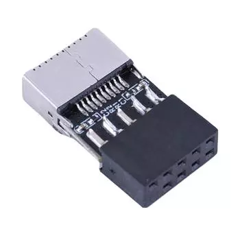 Материнская плата USB2.0 9-контактный адаптер с гнездом TYPE-E Разъем TYPE-C Преобразователь USB 2.0