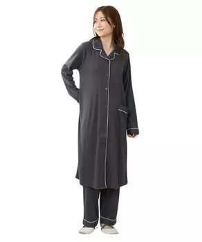 Послеродовая комната кормление Удобно носить с хлопковой смесью гладкая пижама для беременных с открытой передней частью Smicro Maternity 3L [Nissen] Одежда/Пижама