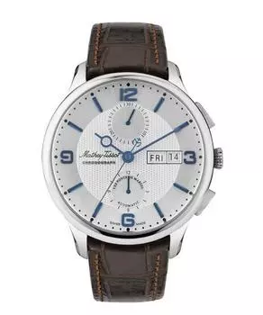 Mathey-Tissot Edmond Chronograph Limited Edition White Dial Automatic H1886CHATAI Мужские часы с подарочным набором белый