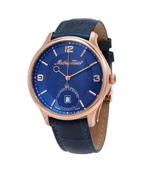 Mathey-Tissot Edmond Limited Edition Автоматические мужские часы с 3D кожаным ремешком и синим циферблатом AC1886PBU синий