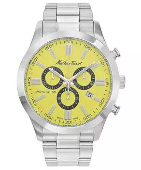 Mathey-Tissot Mathy I Jumbo Special Edition Хронограф Кварцевые мужские часы с желтым циферблатом H455CHJ жёлтый