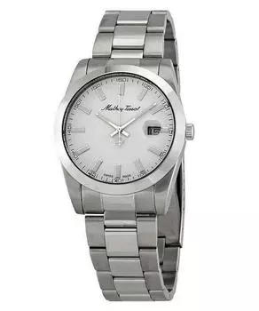 Mathey-Tissot Mathy I Кварцевые мужские часы из нержавеющей стали с белым циферблатом H450AI белый