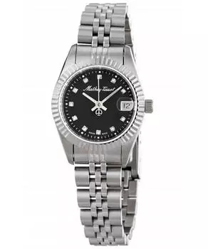 Mathey-Tissot Mathy II Кварцевые женские часы из нержавеющей стали с черным циферблатом D710AN чёрный