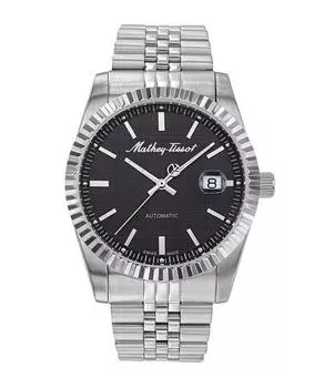 Mathey-Tissot Mathy III Автоматические мужские часы из нержавеющей стали с черным циферблатом H1810ATAN чёрный
