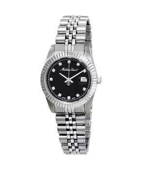Mathey-Tissot Mathy III Кварцевые женские часы из нержавеющей стали с черным циферблатом D810AN чёрный