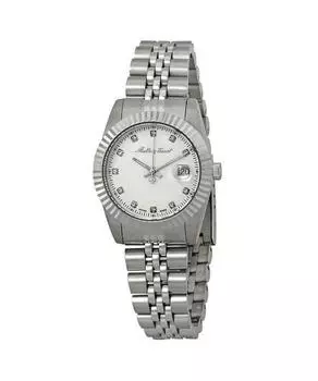 Mathey-Tissot Mathy III Кварцевые женские часы из нержавеющей стали с серебряным циферблатом D810AI серебряный