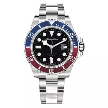 Mathey-Tissot Mathy Jumbo Кварцевые мужские часы из нержавеющей стали с черным циферблатом H906AR 100M чёрный