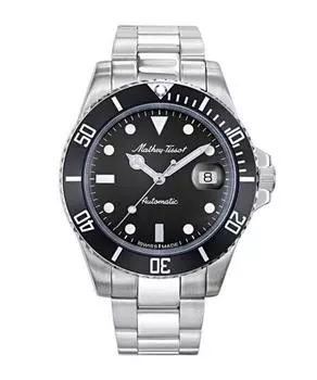 Mathey-Tissot Mathy Vintage Автоматические мужские часы из нержавеющей стали с черным циферблатом H901ATN чёрный