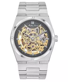 Mathey-Tissot Zeus Skeleton из нержавеющей стали с серым циферблатом, автоматические мужские часы H118CFAS серый
