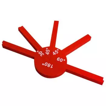 Maths Teaching Aids Angle Measuring Instruments Geometric Angle Display Tools Plastic For Learning Angle Teaching Aids One Size красный