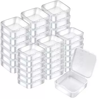 Mathtoxyz Bead Organizer Box 72 Pieces Small Bead Organizer and Storage Container Rectangular Bead Holder Plastic Case for Clay Bead Bracelet DIY
