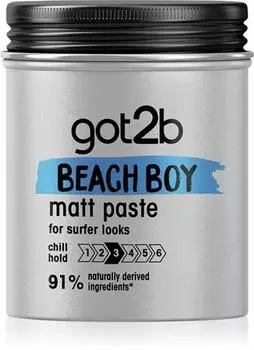 Матирующая паста для волос Got2b Beach Boy TU прозрачный