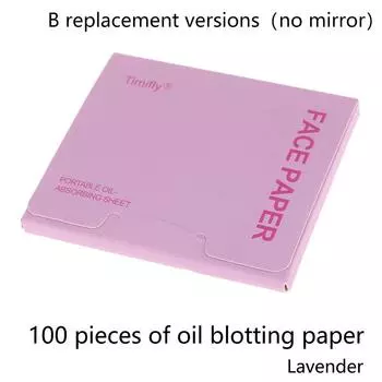 Матирующие салфетки для лица с пуховкой 100 шт. Матирующие салфетки для лица Бумага для контроля жирности Маслопоглощающие Очищающие Инструменты для макияжа Уход за кожей