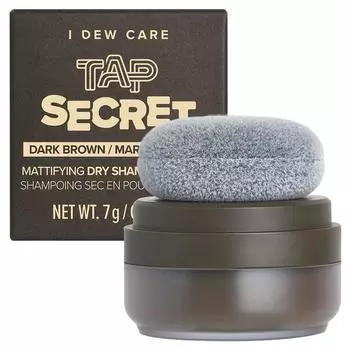 Матирующий сухой шампунь-пудра I DEW CARE Tap Scret #Темно-коричневый 7 г