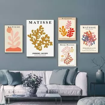 Матисс Картина на холсте экспрессионизм холст настенные художественные постеры и принты простой стиль настенная картина для домашнего декора комнаты 21X30 cm No Frame